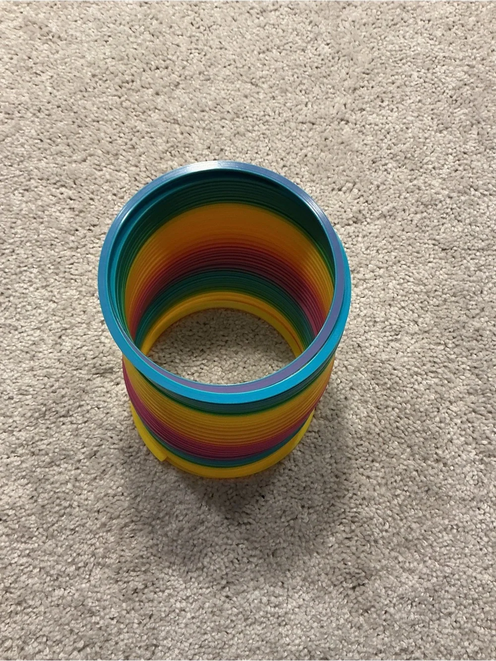 Colorful Coil Spring Toy - Rainbow Stacking Slinky